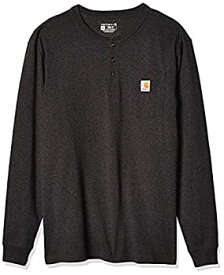 【中古】【輸入品・未使用】Carhartt Men's Workwear Pocket Long Sleeve Henley%カンマ% Carbon Heather%カンマ% X-Large