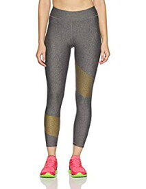 【中古】【輸入品・未使用】Under Armour Women's HeatGear Armour Graphic Ankle Crop%カンマ% Charcoal Light Heath /Metallic Gold%カンマ% X-Large