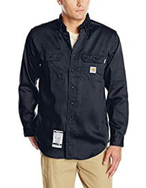 【中古】【輸入品・未使用】(カーハート) Carhartt メンズ ツイルシャツ　耐炎性 軽量 US サイズ: L カラー: ブルー