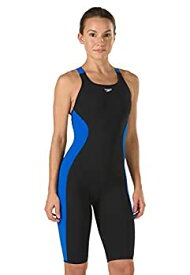 【中古】【輸入品・未使用】(24%カンマ% Black / Sapphire) - Speedo 8191440 Youth PowerPLUS Kneeskin Swimsuit