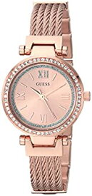 【中古】【輸入品・未使用】GUESS Women's Quartz Stainless Steel Casual Watch%カンマ% Color:Rose Gold-Toned (Model: U1009L3)