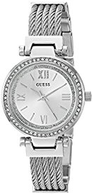 【中古】【輸入品・未使用】GUESS Women's Quartz Stainless Steel Casual Watch%カンマ% Color:Silver-Toned (Model: U1009L1)