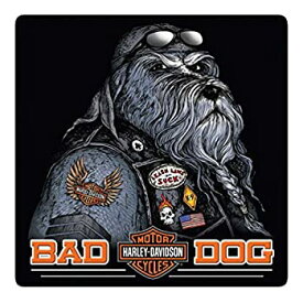 【中古】【輸入品・未使用】Harley-Davidson Bad Dog Bar & Shield Embossed Tin Sign%カンマ% 37cm x 37cm 2011791