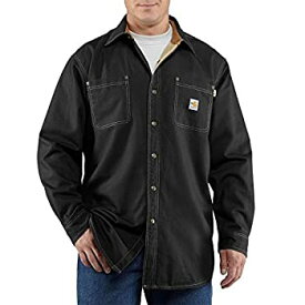 【中古】【輸入品・未使用】Carhartt メンズ 耐炎 キャンバス シャツジャケット US サイズ: Large カラー: ブラック