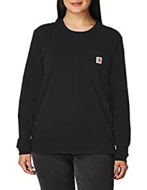【中古】【輸入品・未使用】Carhartt レディース K126 ワークウェア ポケット 長袖 Tシャツ(レギュラーおよびプラスサイズ) US サイズ: X-Large カラー: ブラック