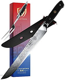 【中古】【輸入品・未使用】DALSTRONG Carving Knife & Fork Set - Shogun Series -23cm - Vg10 - Sheath