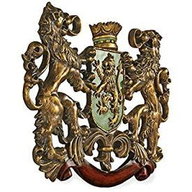 【中古】【輸入品・未使用】英国壁彫刻 王家のライオン 紋章 彫像 装飾/ Design Toscano Inc Heraldic Royal Lions Coat of Arms Wall Sculpture[並行輸入品]