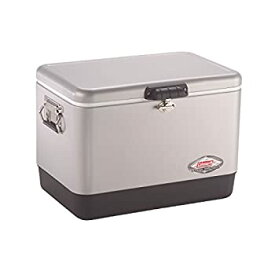 【中古】【輸入品・未使用】Coleman Steel-Belted Portable Cooler%カンマ% 54 Quart%カンマ% Silver 141［並行輸入］