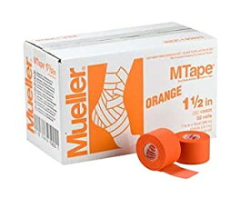 【中古】【輸入品・未使用】M-Tape 色付きアスレチックテープ 1.5インチ x 10ヤード オレンジ 32ロール