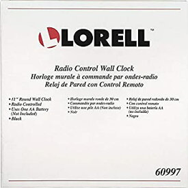 【中古】【輸入品・未使用】Lorell Wall Clock with Arabic Numerals%カンマ% 12-Inch%カンマ% White Dial/Black Frame by Lorell