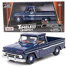 【中古】【輸入品・未使用】1966 Chevy C10 Fleetside Pickup Truck%カンマ% Dark Blue - Motormax 73355 - 1/24 scale Diecast Model Toy Car by Motor Max