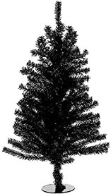 【中古】【輸入品・未使用】Kurt Adler 46cm Black Mini Christmas Tree