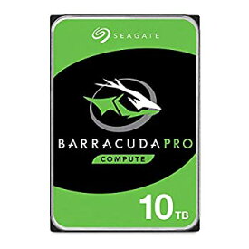 【中古】【輸入品・未使用】Seagate 10 TB BarraCuda Pro 3.5インチ内蔵ハードドライブ+ 2年間のレスキューデータ復旧（7200 RPM、256 MBキャッシュ、SATA 6 Gb/s、最大220