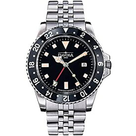【中古】【輸入品・未使用】Davosa プロフェッショナル メンズ腕時計 高品質 スイス製 クォーツ GMT デュアルタイム アナログ文字盤 ラグジュアリー ビンテージ ファッショ