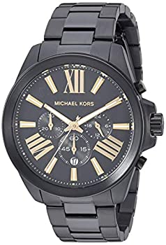 【輸入品・未使用】Michael Kors メンズ Wren ステンレススチール 腕時計 One Size ブラック