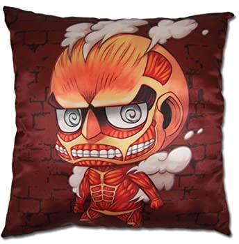 【輸入品・未使用】Pillow - Attack on Titan - New SD Colossal Titan Square Cuddle Cushion ge45073
