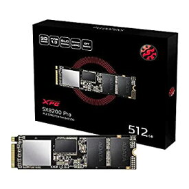 【中古】【輸入品・未使用】ADATA ASX8200PNP-512GT-C XPG SX8200 Pro PCIe Gen3x4 M.2 2280 SSD 512GB