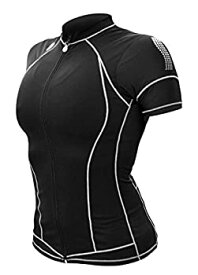 【中古】【輸入品・未使用】De Soto Sport Femme Skin Cooler Tri Top Short Sleeve???2017 S ブラック