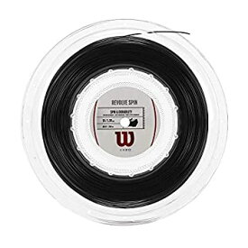 【中古】【輸入品・未使用】ウィルソン(Wilson) 2017 リボルブ スピン 200Mロール ポリエステル(17y3m)硬式テニスガット / 1.25mm / ブラック