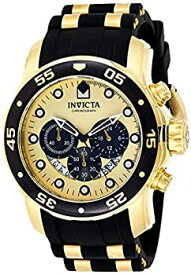 【中古】【輸入品・未使用】Invicta Pro Diverクロノグラフゴールドダイヤルメンズ時計24852