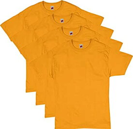 【中古】【輸入品・未使用】Hanes(ヘインズ) エッセンシャル半袖Tシャツ メンズ バリューパック 4枚セット US サイズ: Large カラー: ゴールド