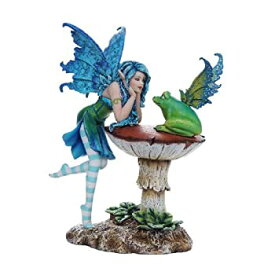 【中古】【輸入品・未使用】Enchanting Frog Gossip Fairy Collectible Decorative Statue 6.5H Amy Brown