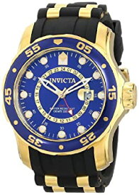 【中古】【輸入品・未使用】Invicta Men's 6993 Pro Diver Collection GMT Blue Dial Black Polyurethane Watch