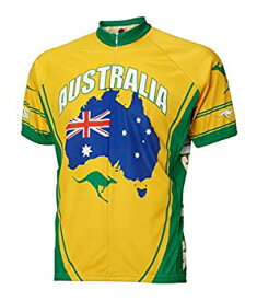 【中古】【輸入品・未使用】オーストラリアCycling Jersey by Worldジャージメンズ半袖 US サイズ: L カラー: マルチカラー