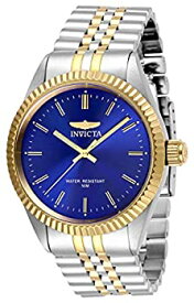 【中古】【輸入品・未使用】Invicta Men's Specialty Gold-Tone Steel Bracelet & Case Quartz Blue Dial Analog Watch 29380