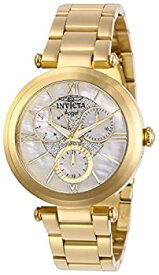 【中古】【輸入品・未使用】Invicta Women's Angel Gold-Tone Steel Bracelet & Case Quartz White Dial Analog Watch 28939