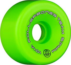 【中古】【輸入品・未使用】(57mm%カンマ% Green) - Rollerbones Team Logo 101A Recreational Roller Skate Wheels (Set of 8)