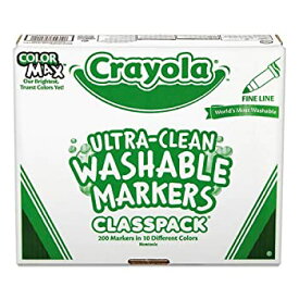 【中古】【輸入品・未使用】o Crayola LLC o - Thin Line Markers%カンマ% Washable%カンマ% Nontoxic%カンマ% 200/BX%カンマ% Assorted by Crayola