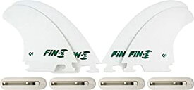 【中古】【輸入品・未使用】Fin-S Production Set Q-1 Quad White 4 Surfboard Fins/4 Boxes by Fin-S