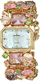 【中古】【輸入品・未使用】プジョーWomen 'sモザイク色付きガラスブレスレット腕時計