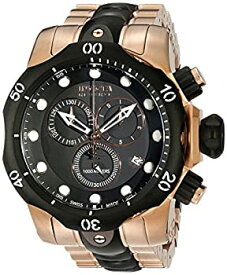 【中古】【輸入品・未使用】Invicta Men's 5728 Reserve Collection Black Ion-Plated and Rose Gold-Tone Chronograph Watch