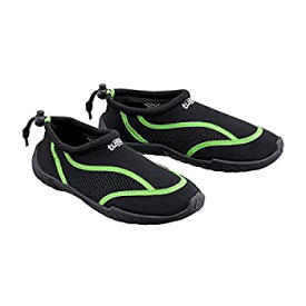 【中古】【輸入品・未使用】Tusa SportスリップオンAqua靴、ブラック/グリーン