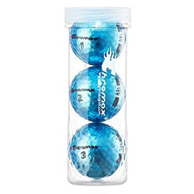 【中古】【輸入品・未使用】Chromax メタリック M5 カラーゴルフボール (チューブ3個パック) ブルー