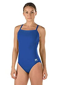 【中古】【輸入品・未使用】Speedo 819016 Women's Solid Flyback Training Endurance+ Swimsuit%カンマ% Blue-26