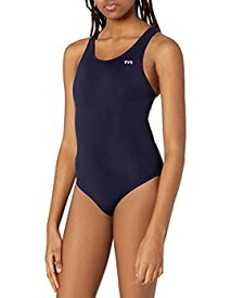 【中古】【輸入品・未使用】(Size 40%カンマ% Navy) - TYR SPORT Women's Durafast Elite Solid Maxfit Swimsuit