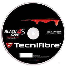 【中古】【輸入品・未使用】テクニファイバー(Tecnifibre) テニス ストリングス BLACK CODE 4S ゲージ1.30mm ブラック(BK) ロール200m TFR518