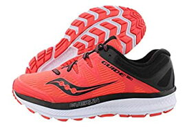 【中古】【輸入品・未使用】Saucony Women's Guide Iso Vizi Red/Black Ankle-High Mesh Running Shoe - 7.5M
