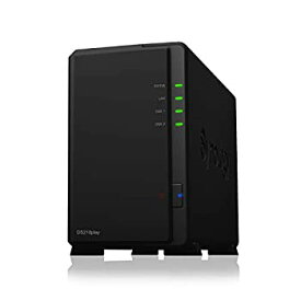 【中古】【輸入品・未使用】Synology NASキット 2ベイ DS218play クアッドコアCPU 1GBメモリ搭載 ミドルライトユーザー向け 国内正規代理店品 電話サポート対応品 DiskStati