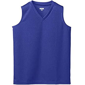 【中古】【輸入品・未使用】(Medium%カンマ% Purple) - Augusta Sportswear 526 Girl's Wicking Mesh Sleeveless Jersey