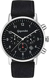 【中古】【輸入品・未使用】Gigandet Men 's Quartz Watch Minimalism II DualTimeアナログレザーストラップブラックg21???003