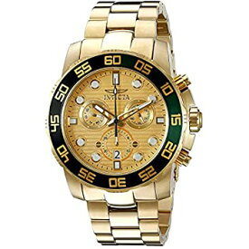 【中古】【輸入品・未使用】Invicta Men's Pro Diver 21554 Gold Stainless-Steel Quartz Dress Watch