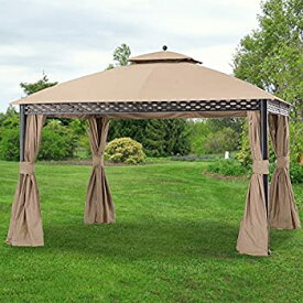 【中古】【輸入品・未使用】Garden Winds Replacement Canopy for The Pinehurst Dome Gazebo - Standard 350 - Beige 141［並行輸入］