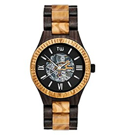 【中古】【輸入品・未使用】TruWood キャリバー 自動巻き 木製腕時計 ゼブラウッドとオールウッドバンド