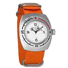 【中古】【輸入品・未使用】Vostok Amphibian 自動巻き メンズ 腕時計 ミリタリー ダイバー 水陸両用ケース 腕時計 #090920 スキューバ デュード ホワイトダイヤル ホワイト