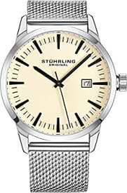 【中古】【輸入品・未使用】Stuhrling オリジナルメンズ腕時計メッシュバンド - ドレス+カジュアルデザイン - アナログ時計文字板日付表示、555メンズコレクション メッシュ