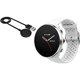 【中古】【輸入品・未使用】Polar Vantage M Multi Sport GPS Heart Rate Watch - White with USB Charging Cable (M/L)